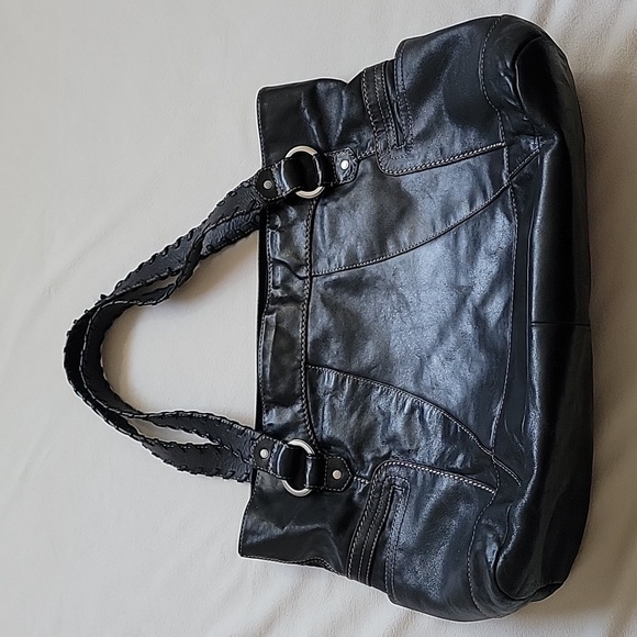 Vintage Fossil Genuine Leather Tote Bag - 90s - Excellent...